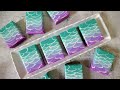 美人魚尾渲染皂 - mermaid tail swirl handmade soap, cold process- 手工皂