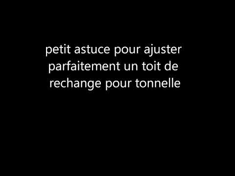 astuce pour ajuster un toit de rechange pour tonnelle