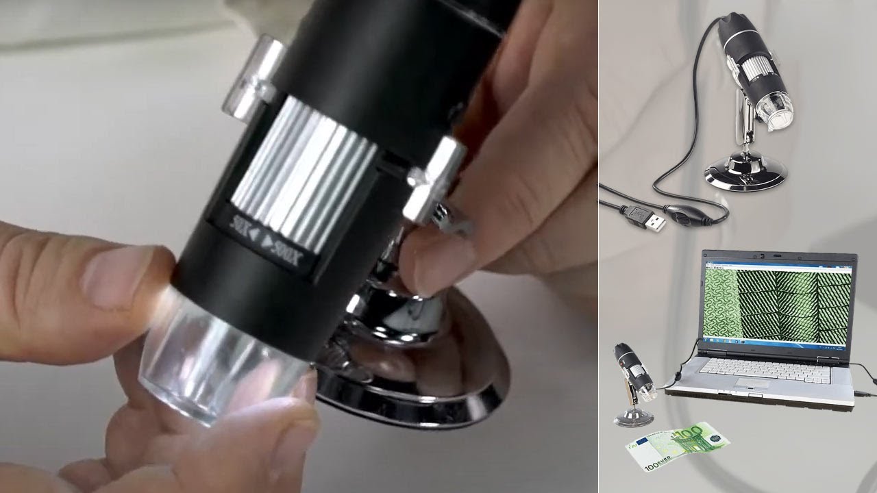 Microscope numérique sans fil, grossissement 50X-1000X, microscope
