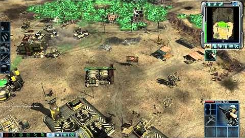 CnC3 - Beating Brutal AI - Tournament Desert Redux - vs GDI - TW1.09