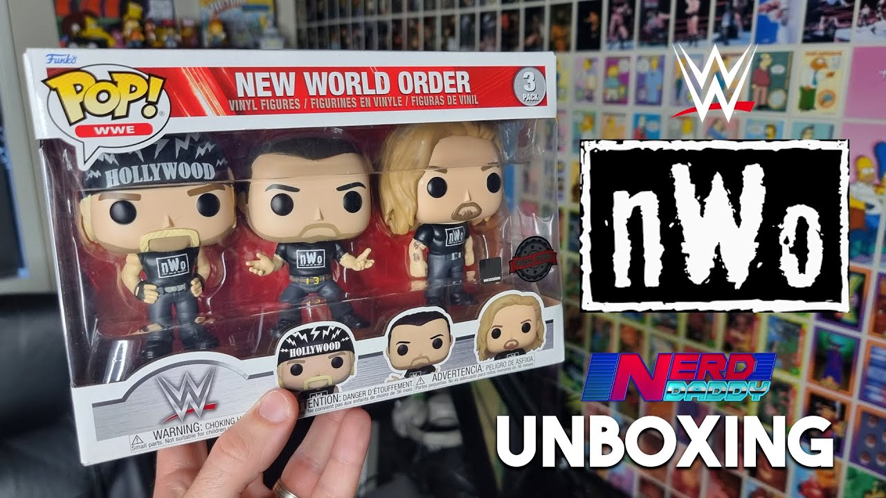 WWE NWO New World Order Funko Pop Vinyl 3-Pack Review (Hollywood