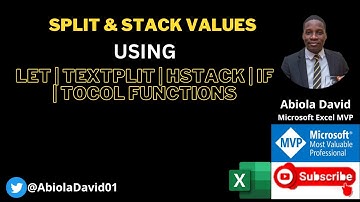 Split and Stack Values using LET, TEXTSPLIT, HSTACK, TOCOL and IF Functions