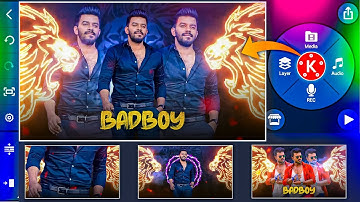 Badboy whatsapp status video making in kinemaster in telugu