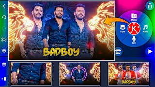 Badboy whatsapp status video making in kinemaster in telugu screenshot 2
