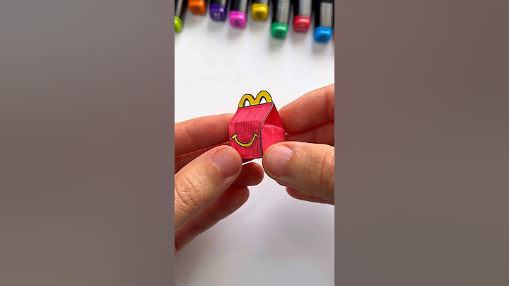Miniature McDonald’s Happy Meal Idea #shorts #art #papercraft