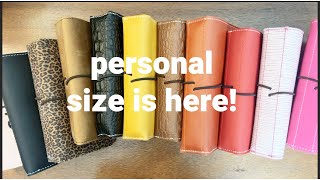 Planner Perfect's Personal Size--Drop!! #leather #planning #travelersnotebook