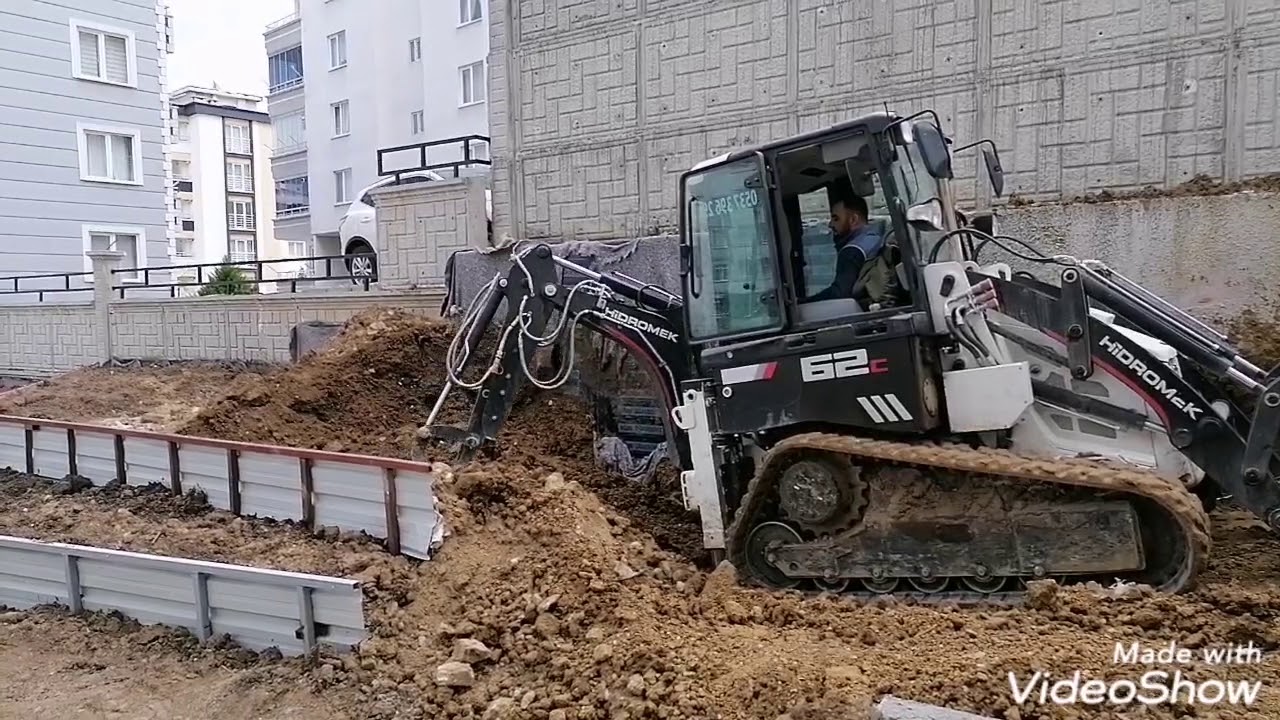 HİDROMEK 62 T İLE OTOPARKDAN 50 TON YÜK  KALDIRDIK