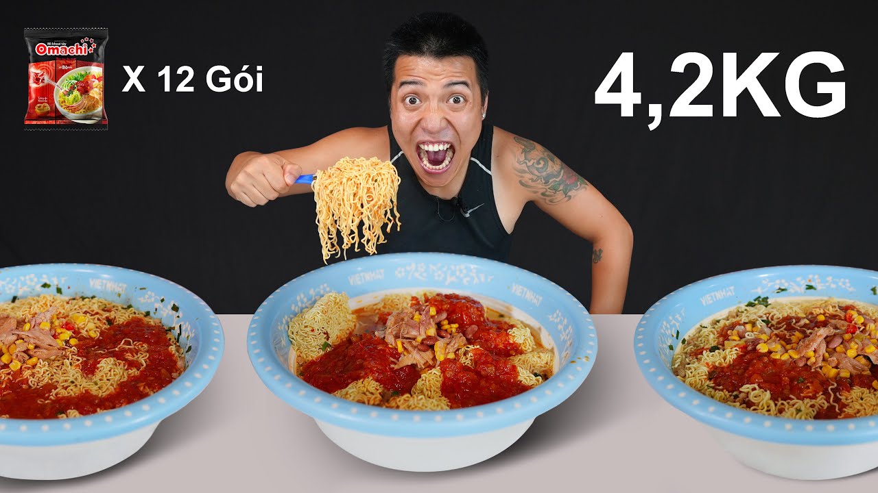 NTN - Thử Thách Thi Ăn Hết 4,2KG Mì Tôm Chua Cay Tập 1(4.2KG Noodle Eating Challenge )