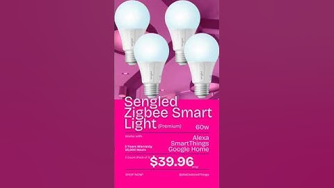 Sengled Smart Light Bulbs – Alexa & Google Home Compatible, Zigbee Hub Required
