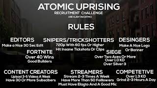 Atomic Uprising Recruitment Challenge
