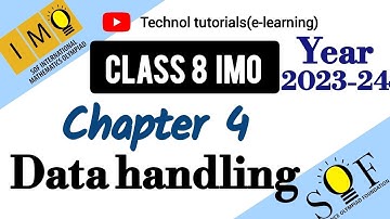 class 8 IMO | Chapter 4 : Data handling | Data handling  for grade 8 | SOF IMO 2024-25