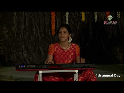 REHA's 4th Annual Day- 13- Sreevarshini on Carnatic Keyboard