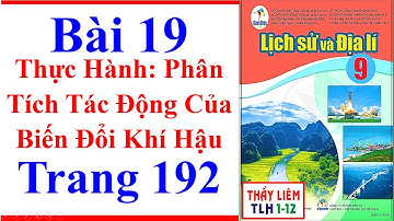 Địa Lí Lớp 9 Bài 19 | Thực Hành Phân Tích Tác Động Của Biến Đổi Khí Hậu | Trang 192 | Cánh Diều