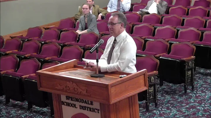 Springdale Schools | April School Board Meeting