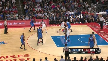 Steven Adams 3 Point Attempt v LA Clippers