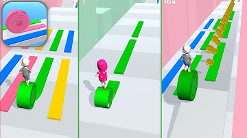 Layers Roll Gameplay Walkthrough (Android, iOS) Part 2 | Level 16-25