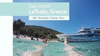 Nidri, Lefkada day cruise to Porto Katsiki, Kefalonia, Ithaca (in Greece June 2023)