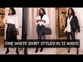 How to style a white button-down shirt in 12 ways - Outfit ideas - Lookbook