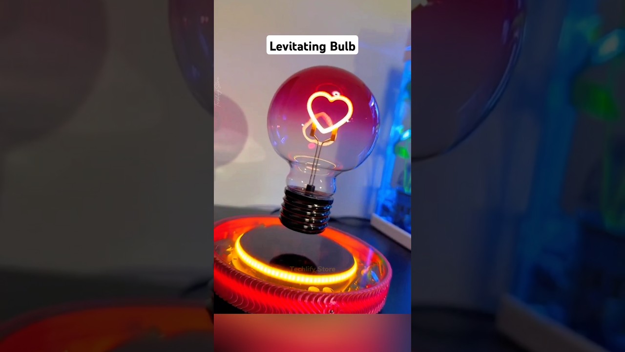 BEST Gift of 2025✨ Product Link in Bio🔗 Levitating Heart Bulb😍 