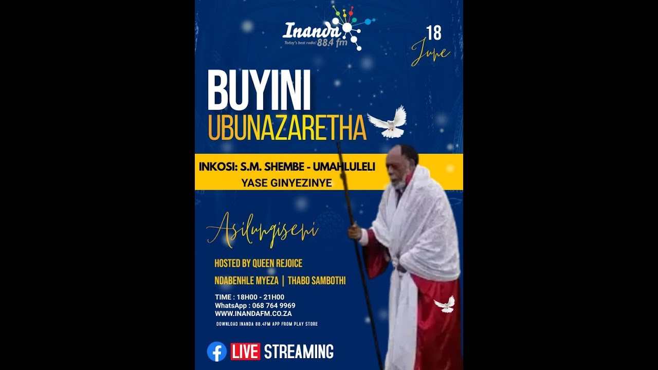 18 June 2023 - Buyini ubuNazaretha?