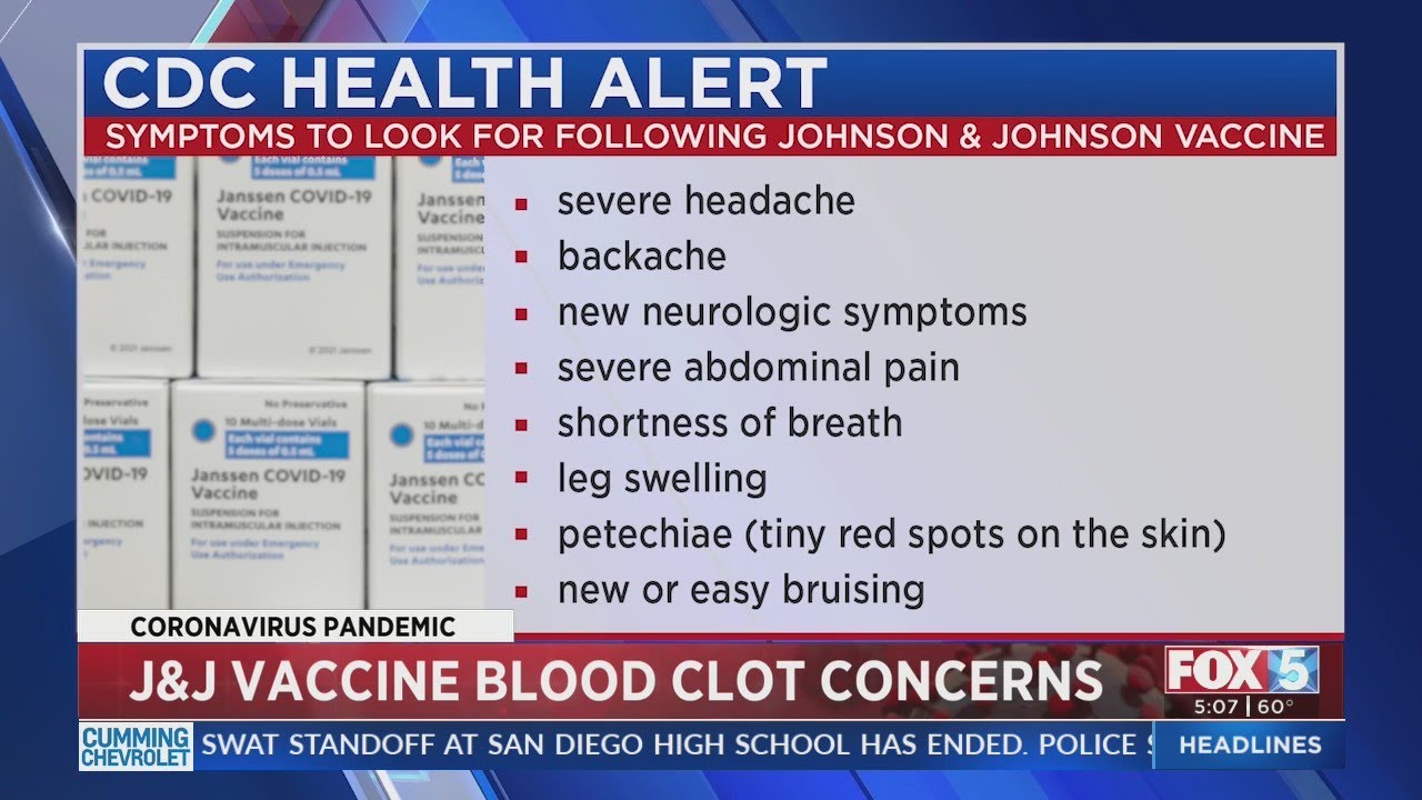 J&J Vaccine Blood Clot Concerns