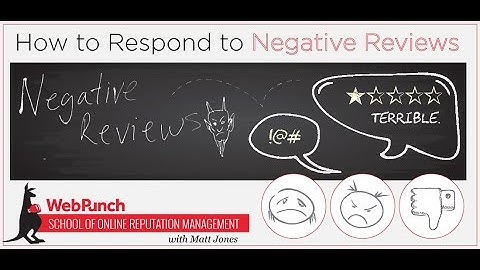 How to Respond to Negative Reviews