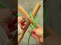Proses mengikat bambu dengan tali simpul #shorts