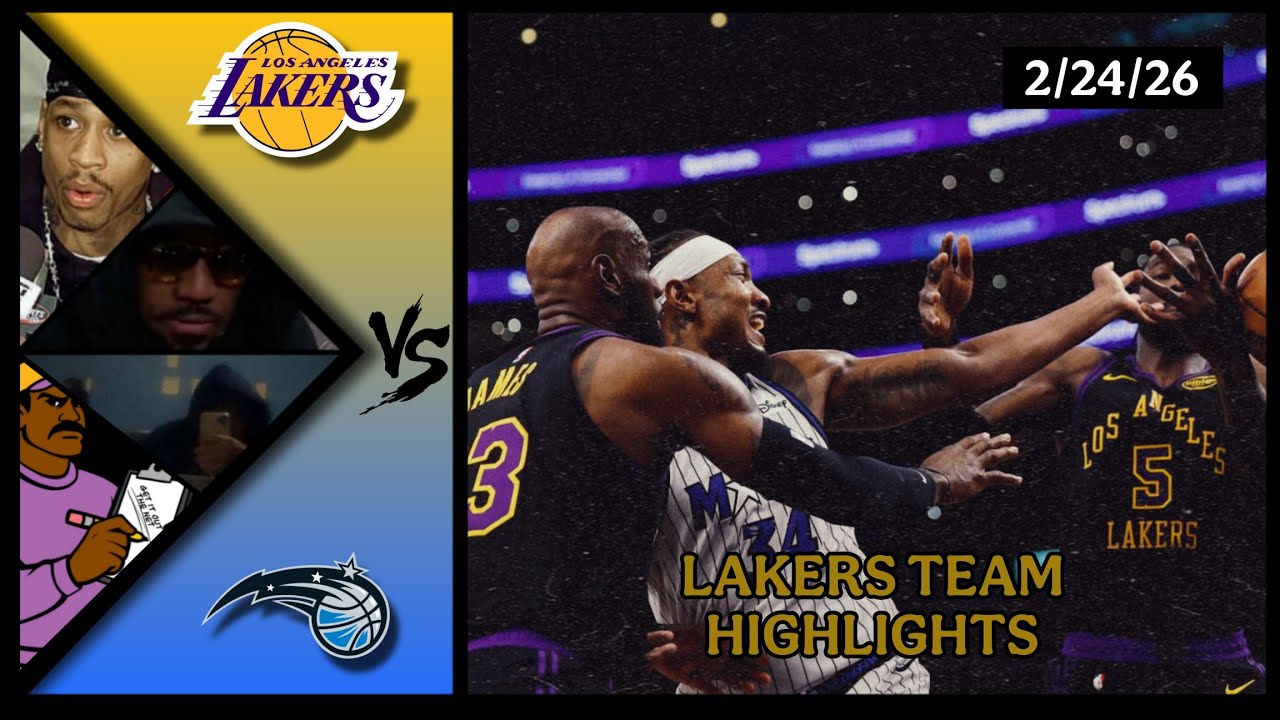 Lakers Team Highlights vs Magic reaction W/ Coaches Den - YouTube