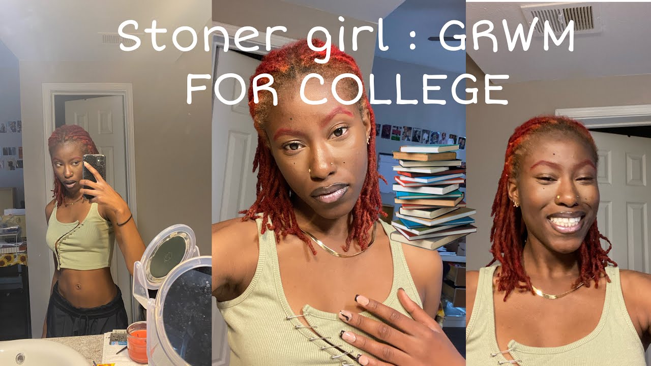 Stoner Girl COLLEGE GRWM || Bright under eye Makeup || chesworldoftrouble