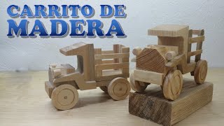 Como hacer Camioneta de madera, Carcachita   (Norm Marshall STYLE) wooden truck #carritos #demadera