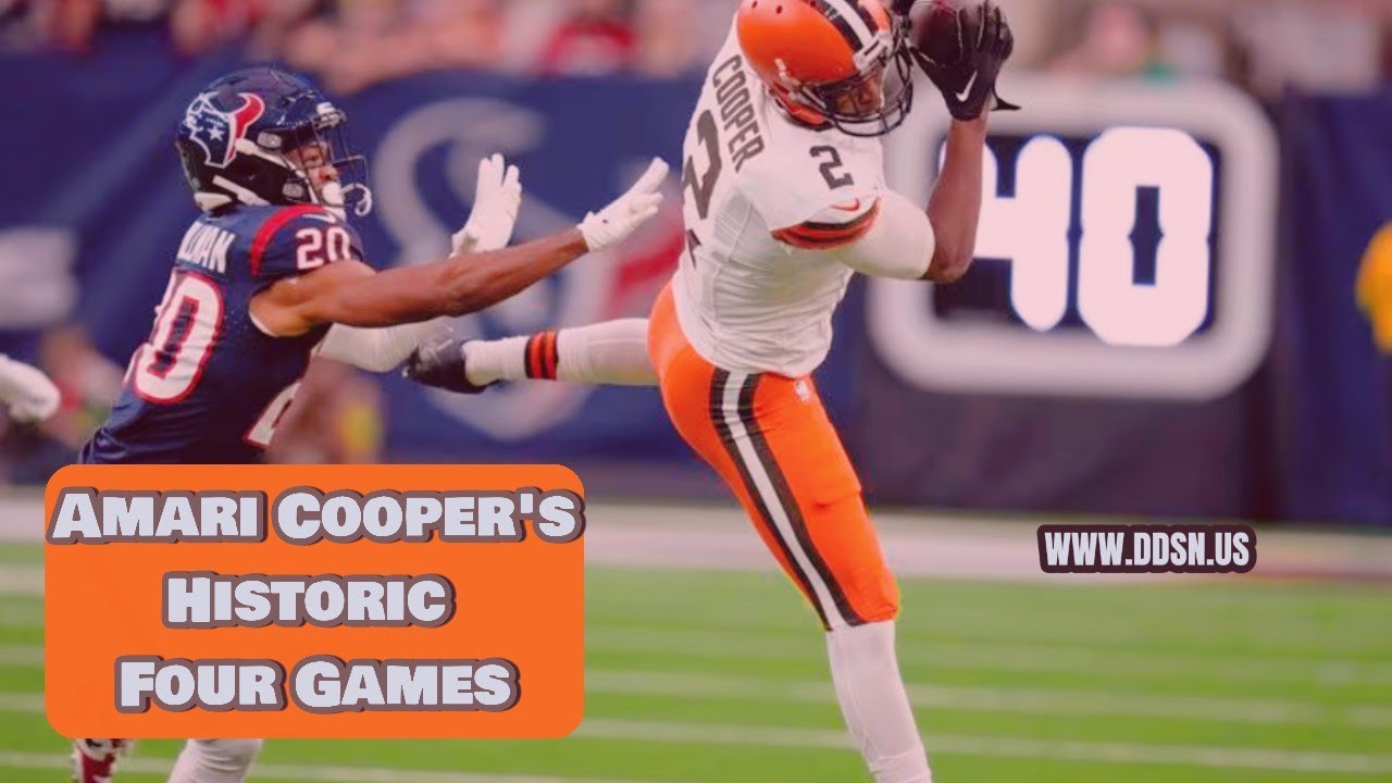 Amari Cooper's Historic Four Games with 200+ Receiving Yards - YouTube