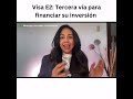 Tercera vía para financiar su inversión para la VISA E2 #abogadadeinmigración #e2visa #dinero