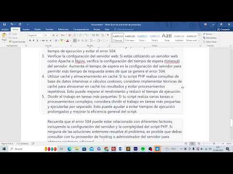 Solución al error 504 en PHP Aumentar el tiempo de ejecución y optimizar el código