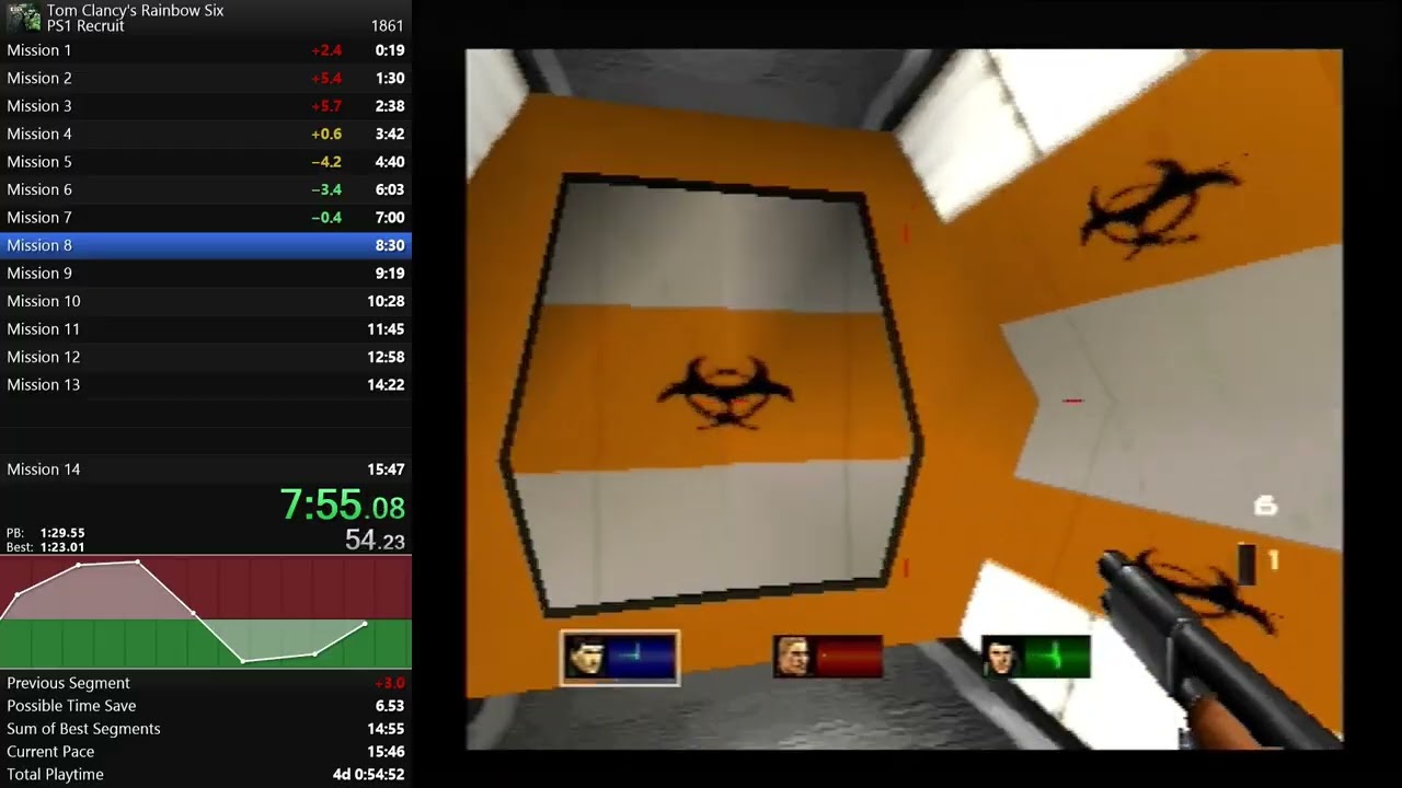 ALZERI Speedruns: Tom Clancy's Rainbow Six (PS1, Easy) (15.41.95) [WORLD RECORD!]