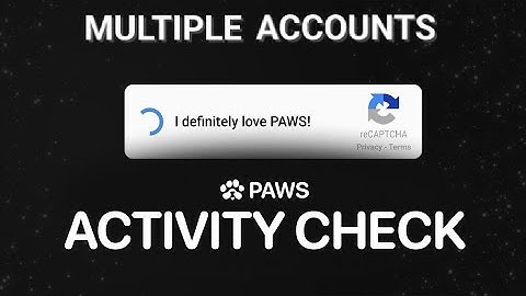 PAWS MULTIPLE ACCOUNTS ACTIVITY CHECK || DO THIS NOW TO AVOID BAN