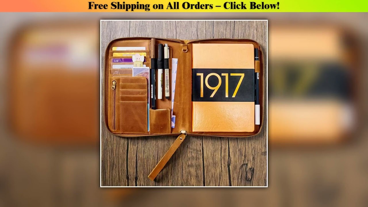 Handmade A5 Zip Cover For Hobonichi/ Leuchtturm 1917/ Stalogy/ Midori Notebooks Journal, Zipper