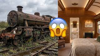 Epic Transformation: Abandoned 1920s Steam Train Transformed into Ultra-Luxury Hotel! 🚂✨