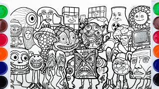Top Italian Brainrot memes New Colouring Pages/How to colour All New Popular Memes/NCS Music