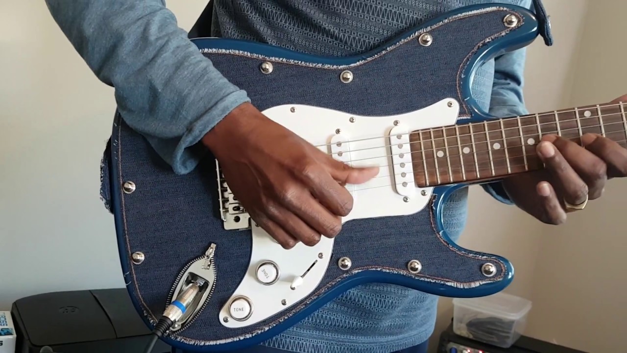 Moon Custom Guitars - Denim Guitar - Made in New Zealand