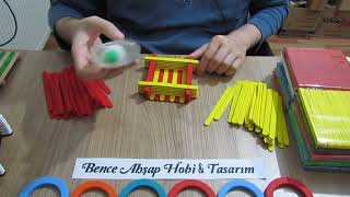 Ahşap Çubuklarla Galatasaray Kalemlik | Kendin Yap | DIY Stick   | DIY Creative ideas