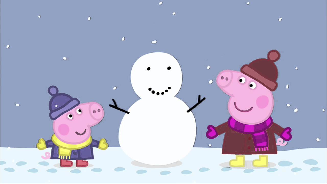 Peppa Pig English 2016 Season 1 Episode 26 Snow YouTube