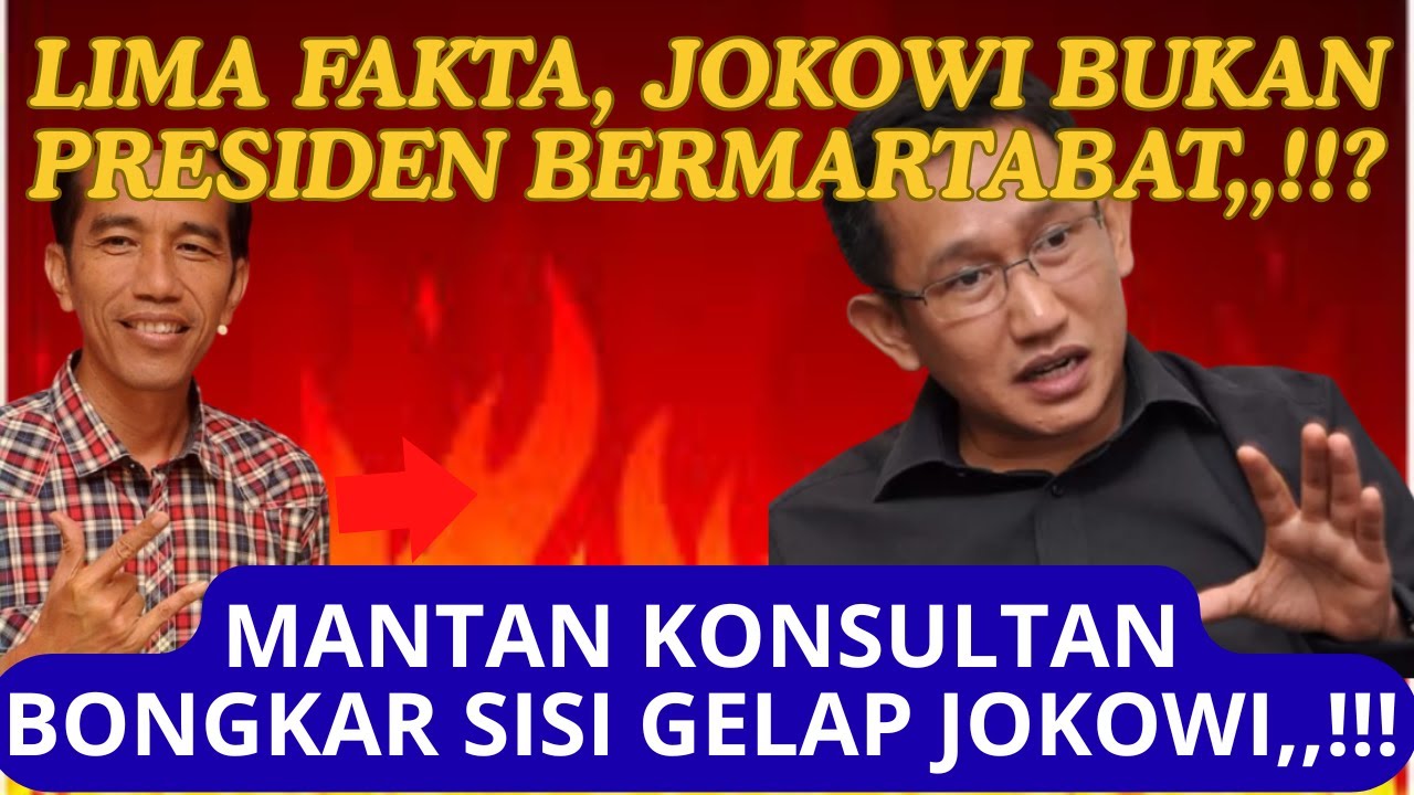 Sisi Gelap Jokowi Dibongkar Mantan Konsultan: Janji Tunjukkan Ijazah, tp Mangkir dr Sidang 