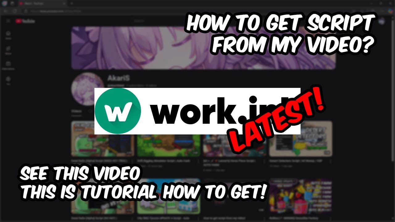 How to get script from my video! (Latest) - YouTube