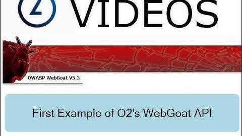WebGoat - First Example of O2