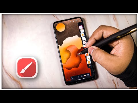 Infinite Painter Tutorial: Paper Textured Abstract illustration in Infinite Painter