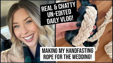 Making Our Handfasting Ribbons for the Wedding! | Chatty & Relaxed Daily Vlog | xameliax