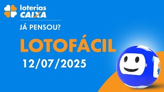 Resultado da Lotofácil - Concurso nº 3441 - 12/07/2025