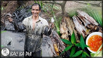 Tát Mương bắt cá Lóc cá Trê Nướng Trui Tại Chỗ - Về Miền Tây - Tập 21