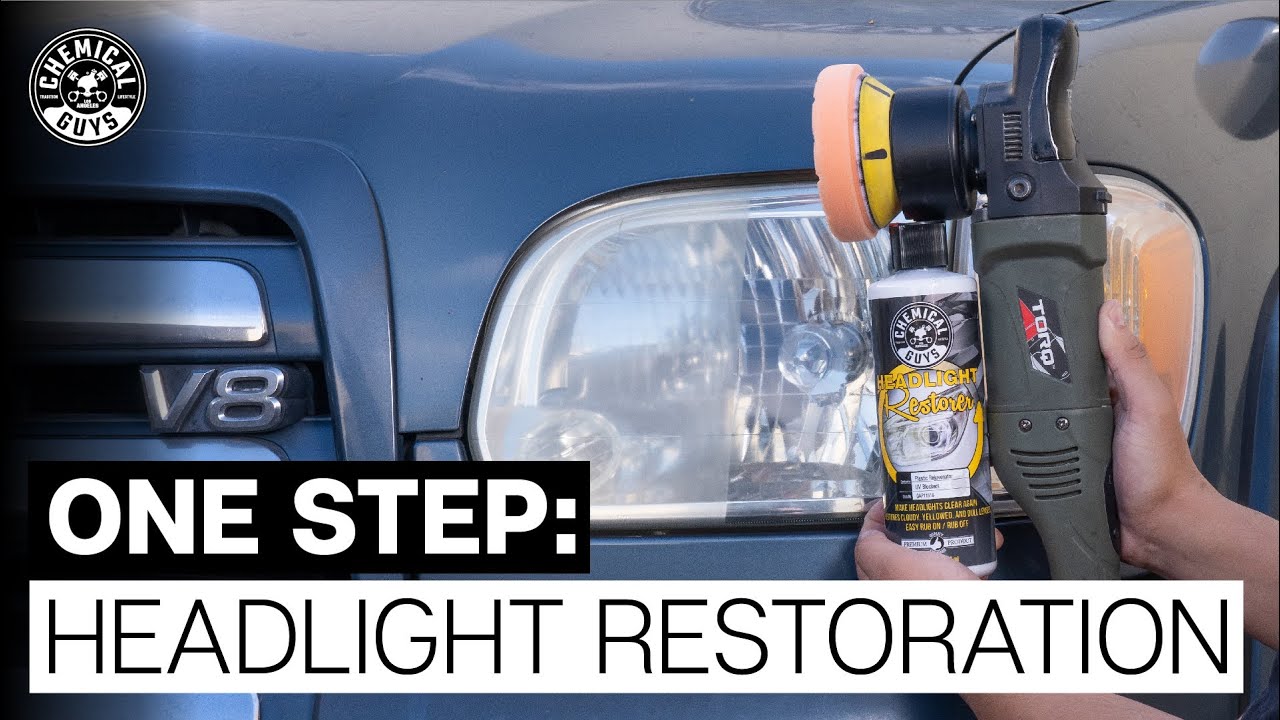 How To Restore Headlight Lenses Like a Pro  Featuring Chemical Guys  Headlight Restorer 