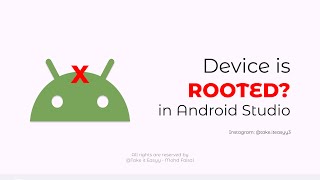 How to Check Device is Rooted or not programmatically in Android Studio | Kotlin | Latest